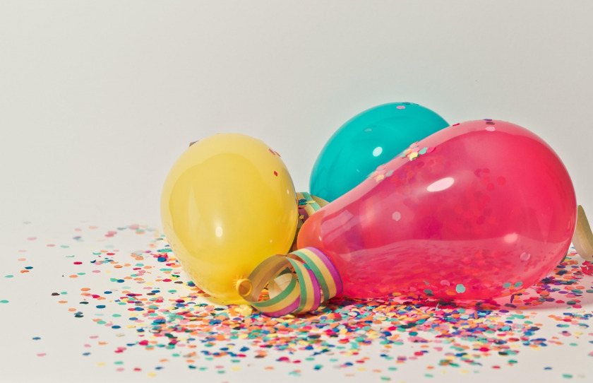 Party garlands and decorations
